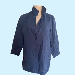 Lafayette 148 washed linen shirt